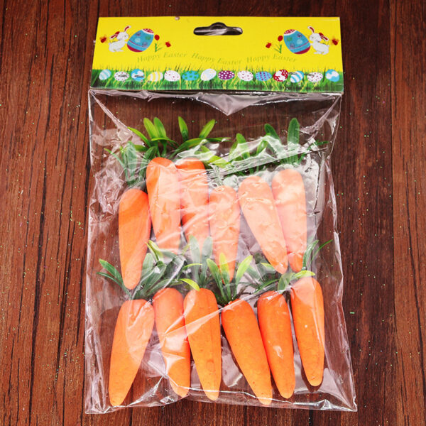Wholesale Children's Easter Foam Decoration 7cm Simulated Carrot