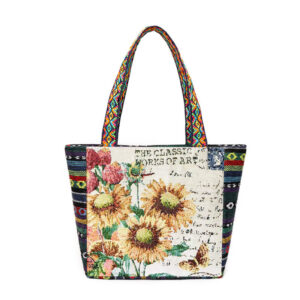 Sunflower [double-sided pattern]] / Upper length 29cm * bottom length 21cm * width 8cm * height 19cm