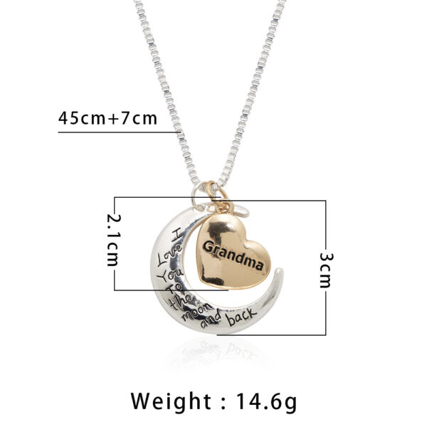 Wholesale Alloy Mother's Day Love Pendant I Love You Mom Necklace