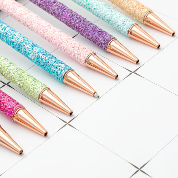 Wholesale Big Diamond Metal Sequin Ballpoint Pen