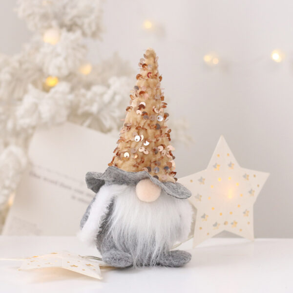 O1CN01t5lN1s1CGmFzZe4Lq_981750054-0-cib Wholesale Christmas Sequins Faceless Santa Claus Doll Gandalf Doll Non-woven Fabric Ornament