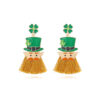 O1CN01t6sPW42JjMV6Afba6__3025409457-0-cib Wholesale St. Patrick's Clover Hat Beard Alloy Oil Drop Diamond Earrings