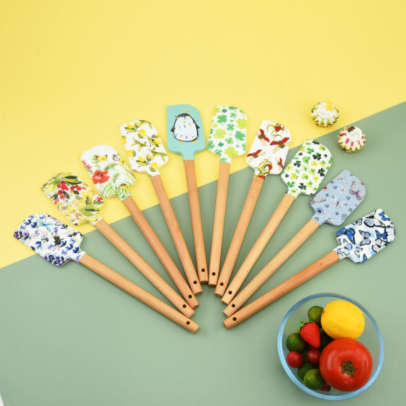 Wholesale Round Wooden Handle Spatula