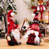 Wholesale Christmas Decorations Fur Ball Knitted Hat Doll Ornaments