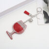 O1CN01t83HJ32Jx6M6NKV9N_2922119487-0-cib Wholesale Creative Wine Glass Color Matching Hot Diamond Keychain
