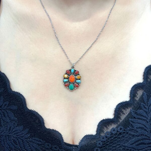 Wholesale Geometric Round Zinc Alloy Necklaces