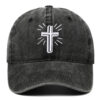 Wholesale Cross Embroidered Cotton Baseball Caps