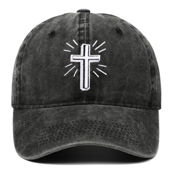 Wholesale Cross Embroidered Cotton Baseball Caps