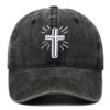 Wholesale Cross Embroidered Cotton Baseball Caps