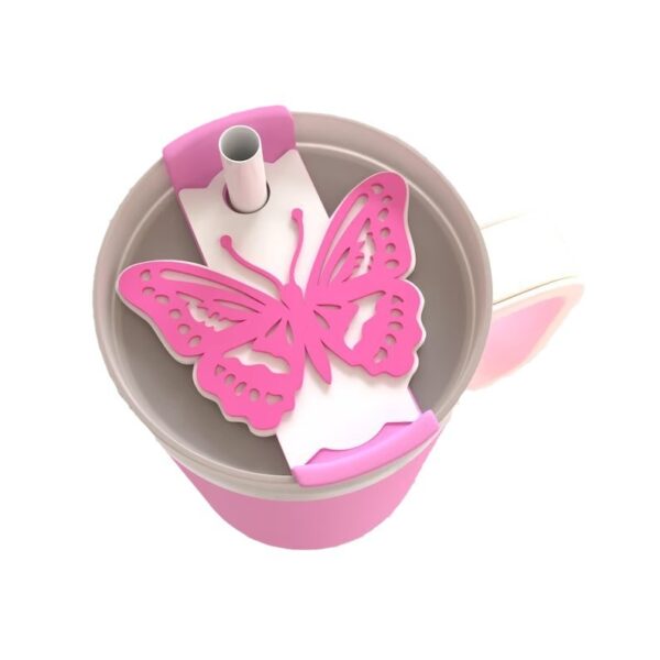 Wholesale Butterfly Tag  Topper 40 OZ 20 OZ/30 OZ Ice Blade Cup Plastic accessories
