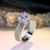 Wholesale Metal Two-Tone Diamond Ring