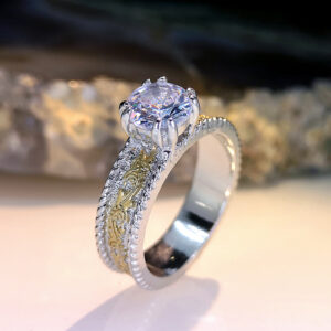 O1CN01t9aOO32N3v3D4alpQ__4004959908-0-cib Wholesale Metal Two-Tone Diamond Ring