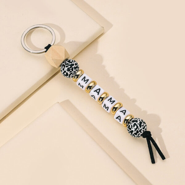 O1CN01tA1BZU1bFjoV3OzYk_2857743436-0-cib Wholesale MAMA Letter Silicone Beads Mother's Day Gift Keychain