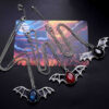 Wholesale Halloween Batpunk Pendant Sweaters Alloy Necklace