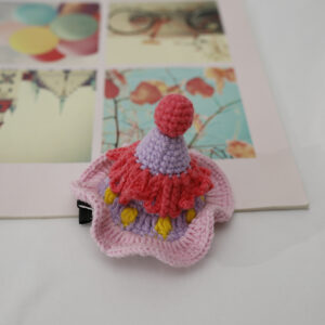 Pink purple hat hairpin