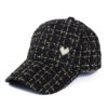 Wholesale Fabric Plaid Love Baseball Caps