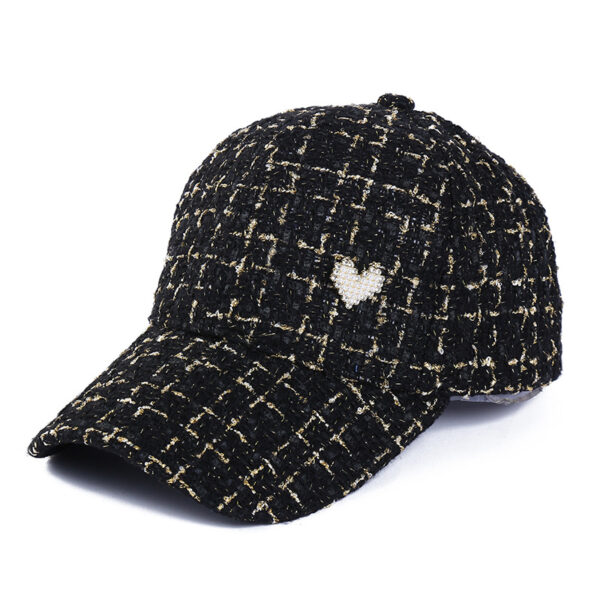Wholesale Fabric Plaid Love Baseball Caps