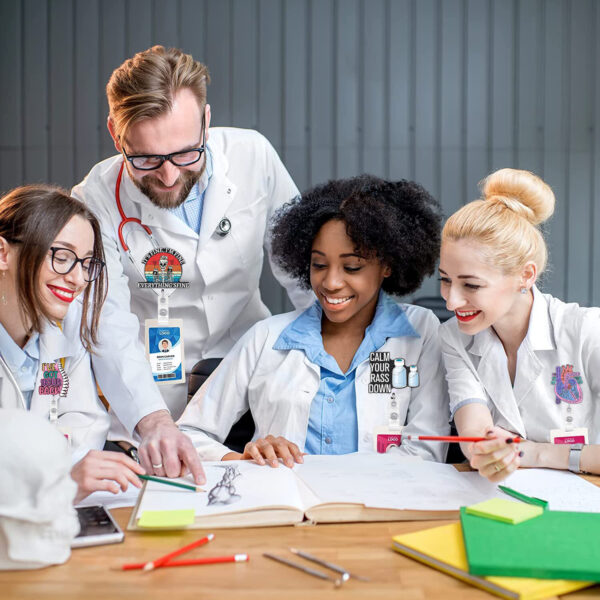 O1CN01tE5fj51DSyQ4jmU1Q_971130216-0-cib Wholesale Badge Reels Teacher Office Medical Medicine Bottle Acrylic Badge Scroll Retractable Keychain