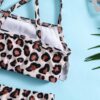 Wholesale Children's Leopard Two-piece Swimsuit Polyester Baby Clothes