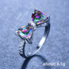 Wholesale Ring Bow Zircon Copper OLY-RS-CaoS006