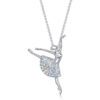 Wholesale Ballerina Girl Pendant Alloy Necklace