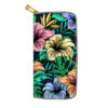 Wholesale Flower PU Long Zipper Wallet