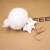 Wholesale Fox Pu Leather Plush Bag Keychain