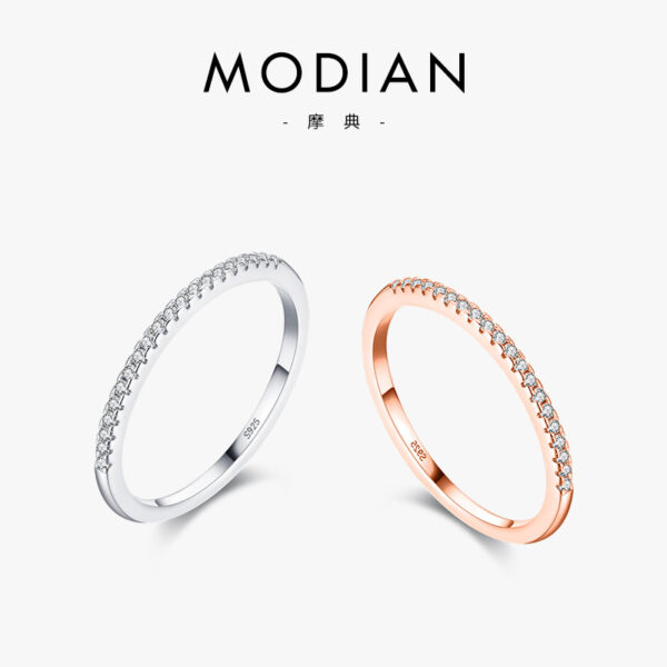 Wholesale S925 Sterling Silver Fashion Zircon Thin Ring