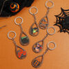 O1CN01tLhU4A1bFjkJxD5k2_2857743436-0-cib Wholesale Halloween Water Drops Pumpkin Ghost Print Wooden Keychain
