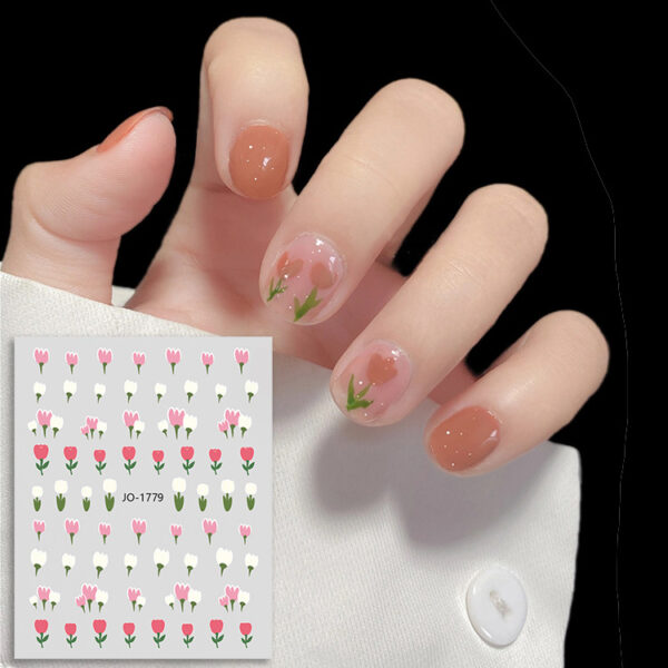 Wholesale Paper Small Flowers Petals Leaves Nail Art Stickers