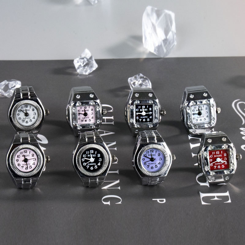 Wholesale [Ring watch] new hot creative alloy shell finger watch lovers foreign trade new men and women manufacturers direct batch