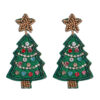 O1CN01tMknip1TQG1CuUVrI_2207499512376-0-cib Wholesale Christmas Series Christmas Tree Rice Bead Earrings
