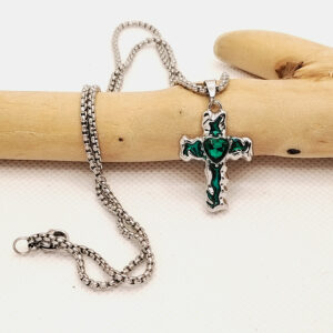 Green "with 60cm box chain]