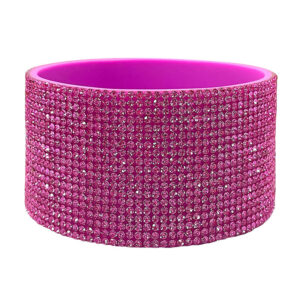 Pink rhinestone/pink cup cover