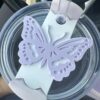 Wholesale Butterfly Tag  Topper 40 OZ 20 OZ/30 OZ Ice Blade Cup Plastic accessories