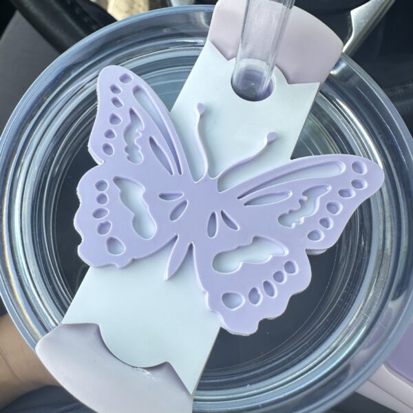 Wholesale Butterfly Tag  Topper 40 OZ 20 OZ/30 OZ Ice Blade Cup Plastic accessories