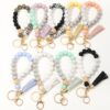 O1CN01tPxHK11b721ygZyia_2208367413417-0-cib-2 Wholesale Silicone Beads Tassels Bracelet Keychain