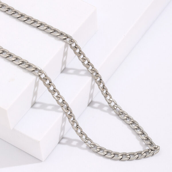 O1CN01tQDhiX2ANWxSHcKYs_2469188191-0-cib Wholesale Cuban Chain Silver Necklace Titanium Steel