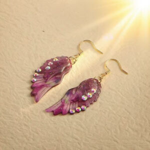 New angel wings-pink purple diamond
