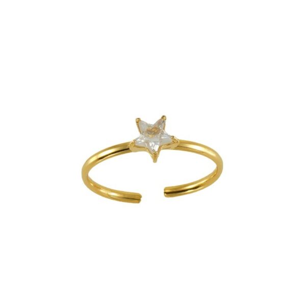 Wholesale of New Stainless Steel Inlaid Zircon Open Ring