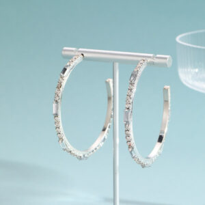 Wholesale C-shaped Diamond Earrings