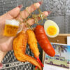 Wholesale BBQ Chicken Wings Beer Night Snack Keychains