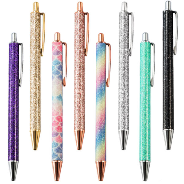 Whoelsale Pens Gold Powder Metal Pen Fashion Office Tools Teacher Gift