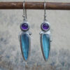 Wholesale Vintage Bohemian Moonstone Alloy Earrings