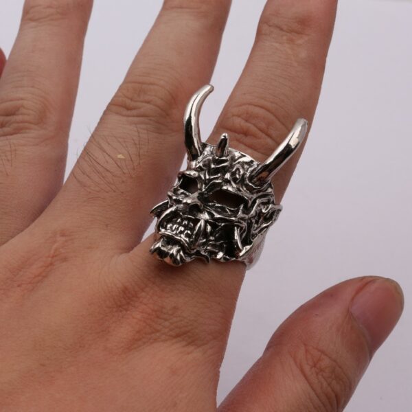 Wholesale Ghost Mask Open Alloy Ring