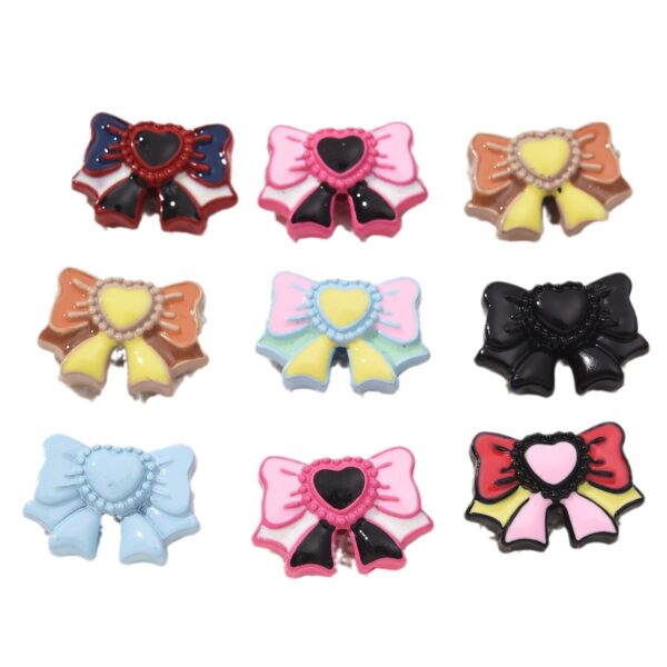 O1CN01tX4fVD1OL9SZ7Uj9w_2210926791688-0-cib Wholesale 10PCS/PACK Candy Colored Alloy Bow Beads