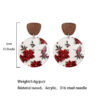 O1CN01tZNWTI1zp35nvW9nx_2215459036762-0-cib Wholesale Christmas Acrylic Printed Lantern Snowflake Earrings