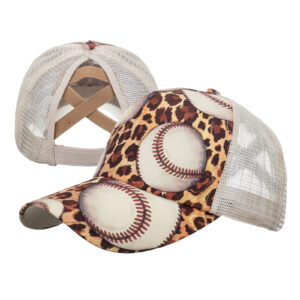 B1027 baseball leopard print