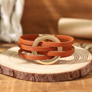 Orange red / Leather