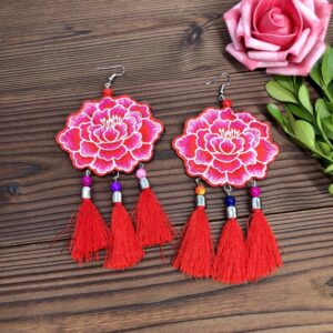 14-Big Peony Tassel (Rose Red)